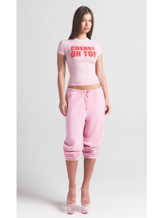 SKIMS Tops - Skims Limited Baby Pink Cherry On Top T-Shirt
